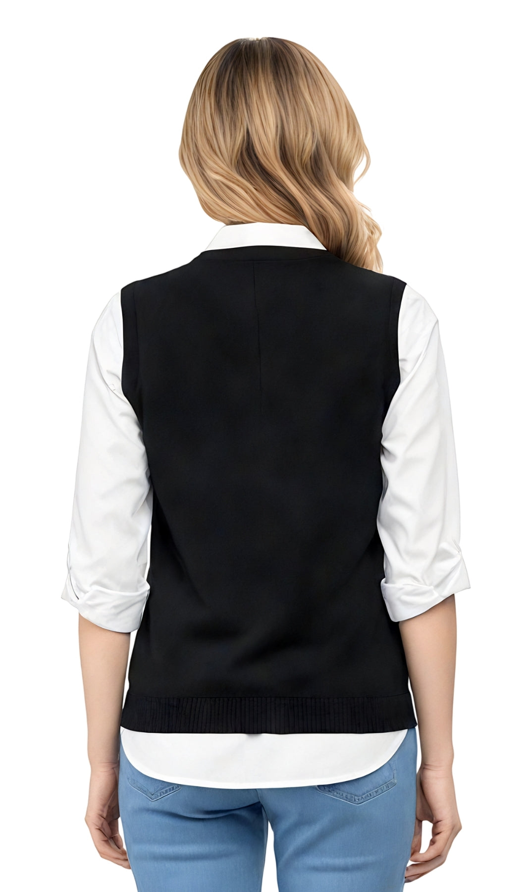Womens Button Front Sweater Vest