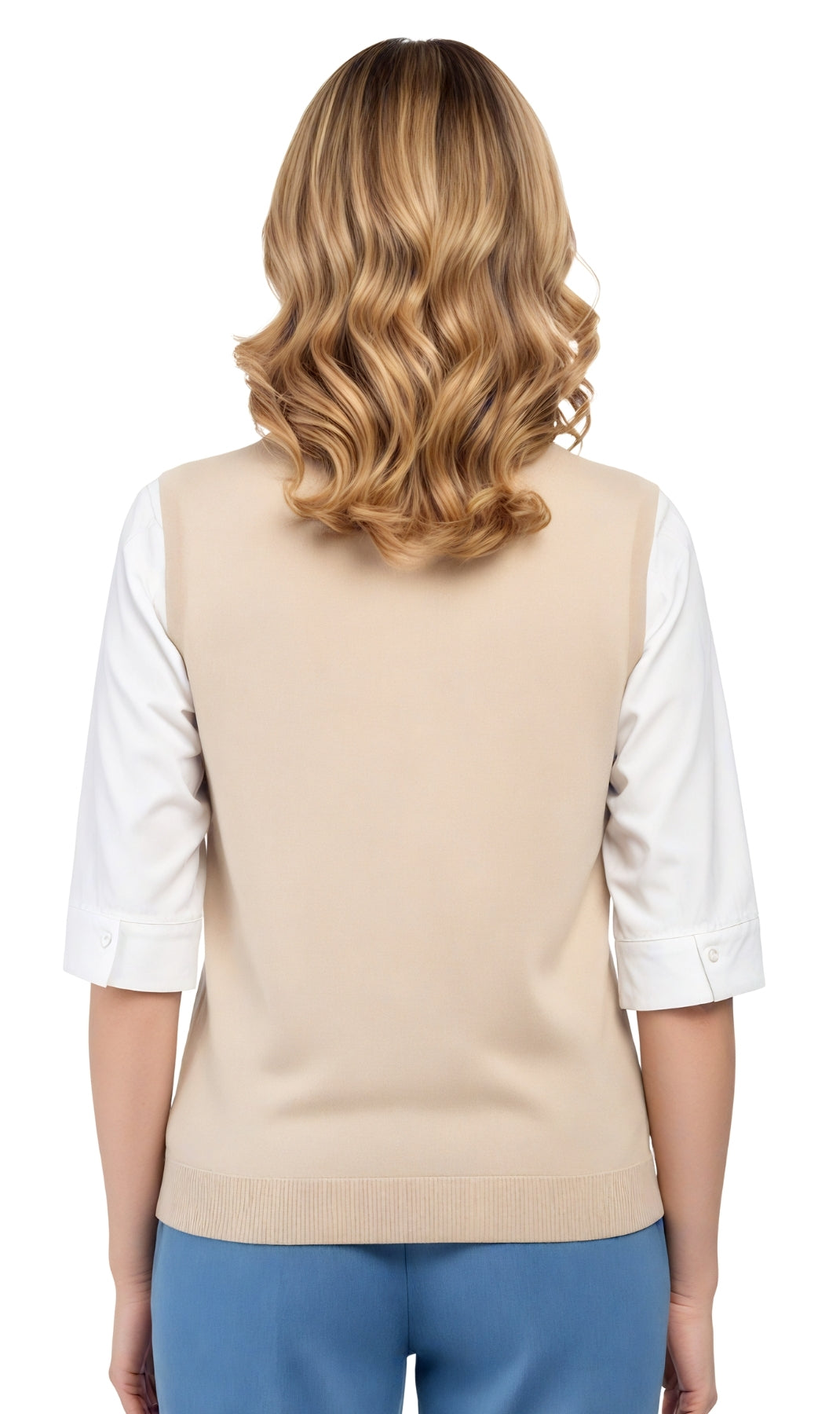 Womens Button Front Sweater Vest