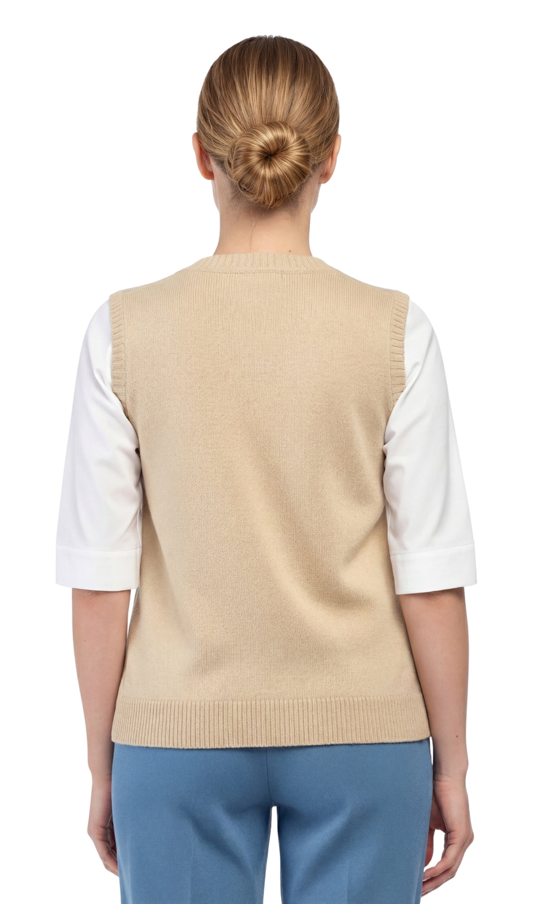 Womens Button Front Sweater Vest