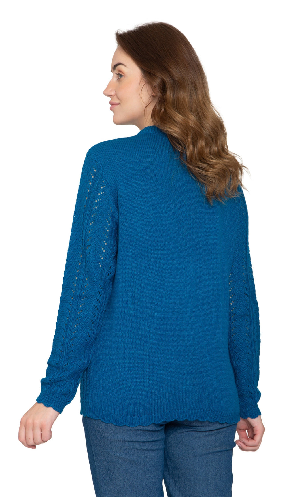 Women's Button Front Crochet Cardigan
