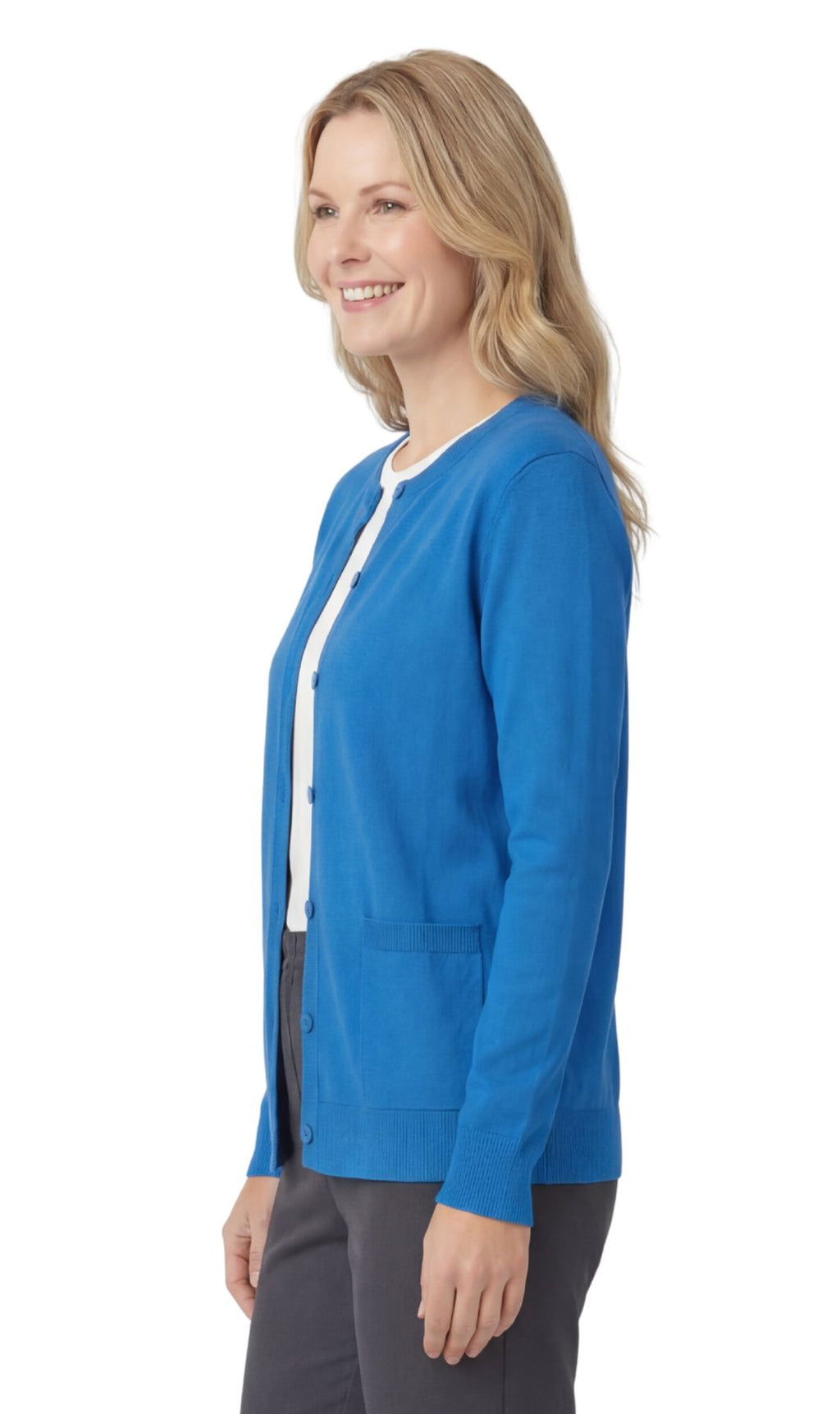 Women's Soft Cotton Button-Up Cardigan
