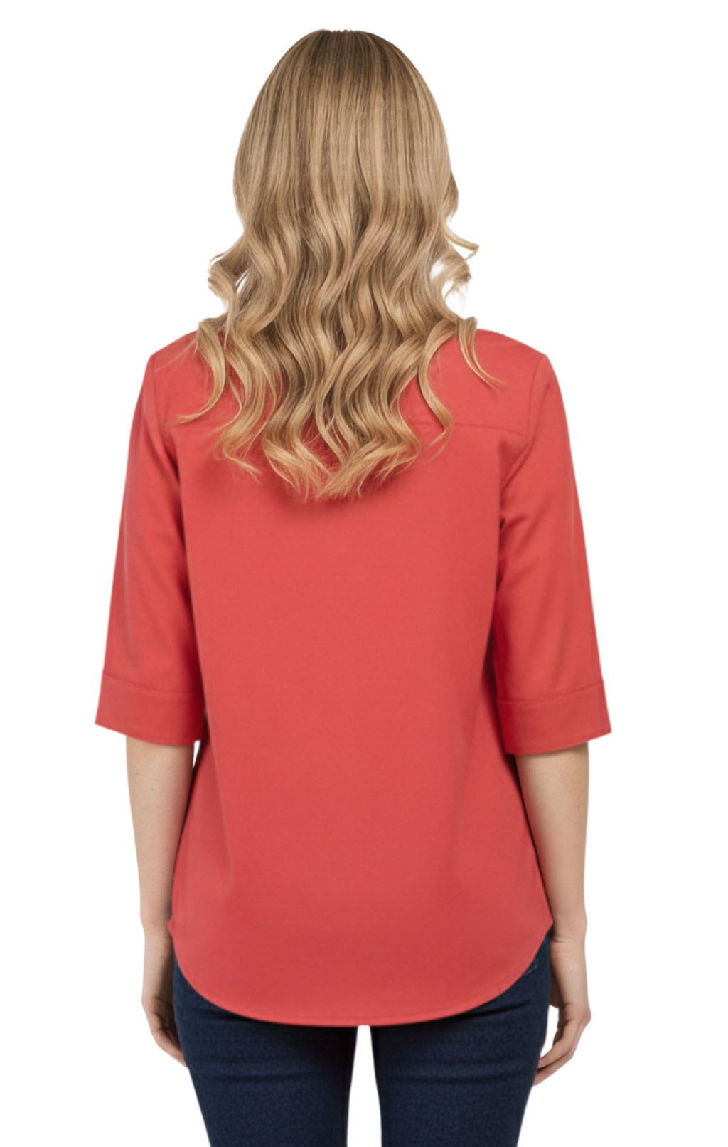 Women Button Down Collared Shirt