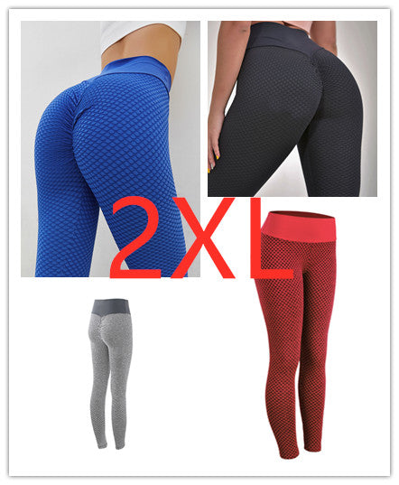 Women's Plaid Seamless High Waist Yoga Leggings – Breathable Fitness Gym Pants