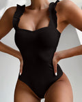 Ruffle Push-Up One-Piece Swimsuit