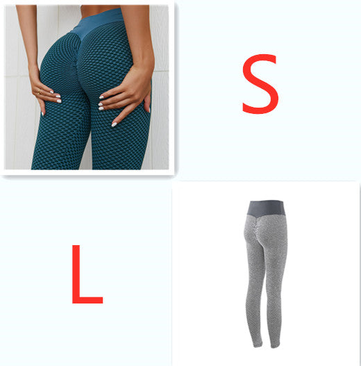 Women's Plaid Seamless High Waist Yoga Leggings – Breathable Fitness Gym Pants