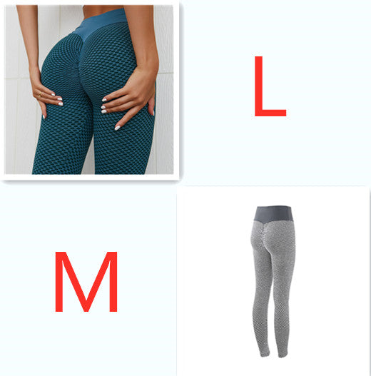 Women's Plaid Seamless High Waist Yoga Leggings – Breathable Fitness Gym Pants