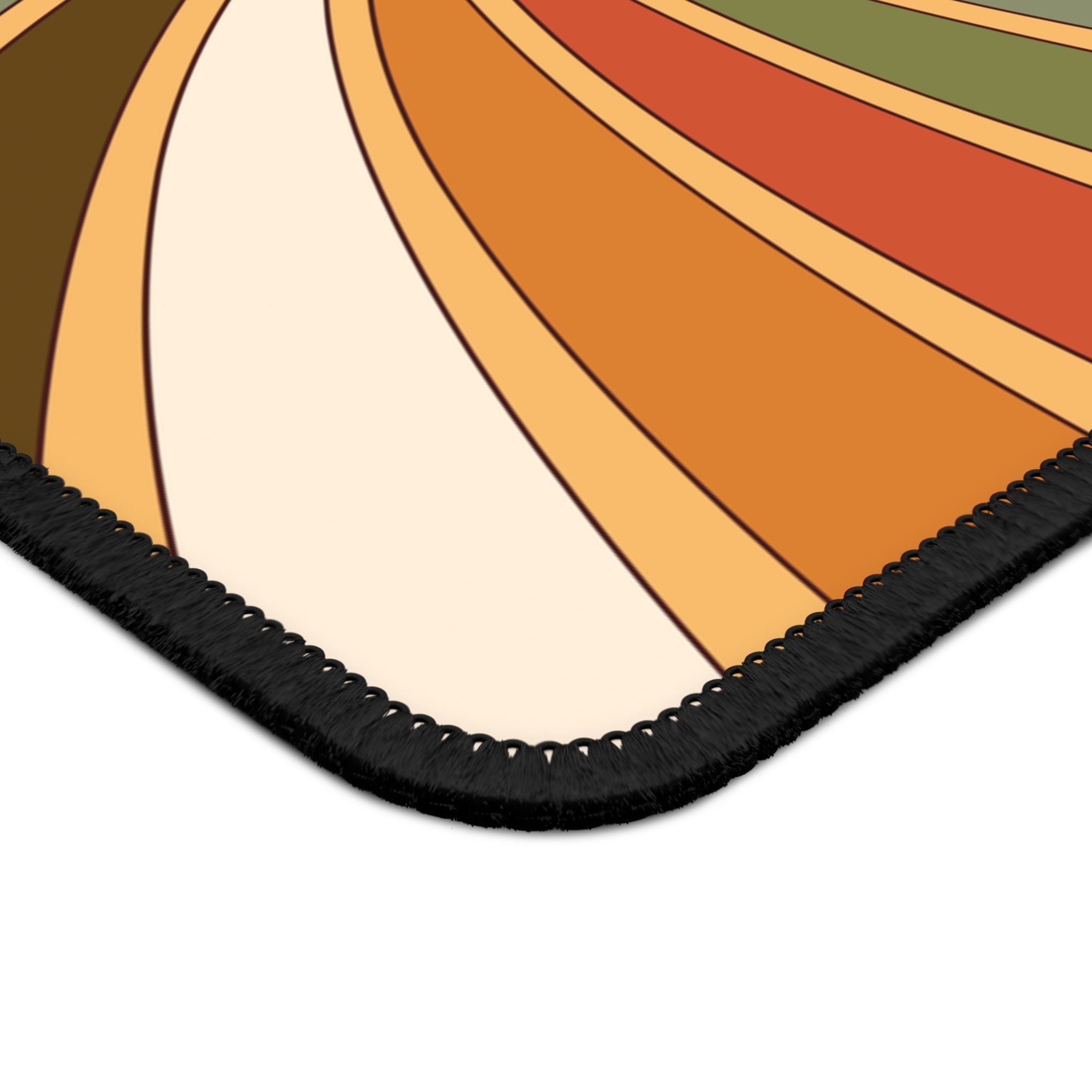 Swirly Retro Paw Mouse Pad
