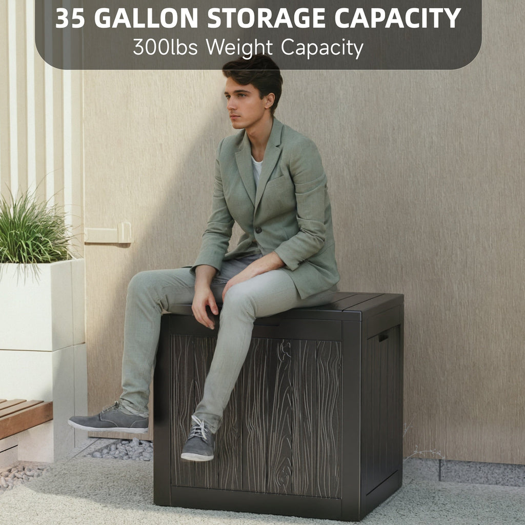 35 Gallon Outdoor Resin Storage Box