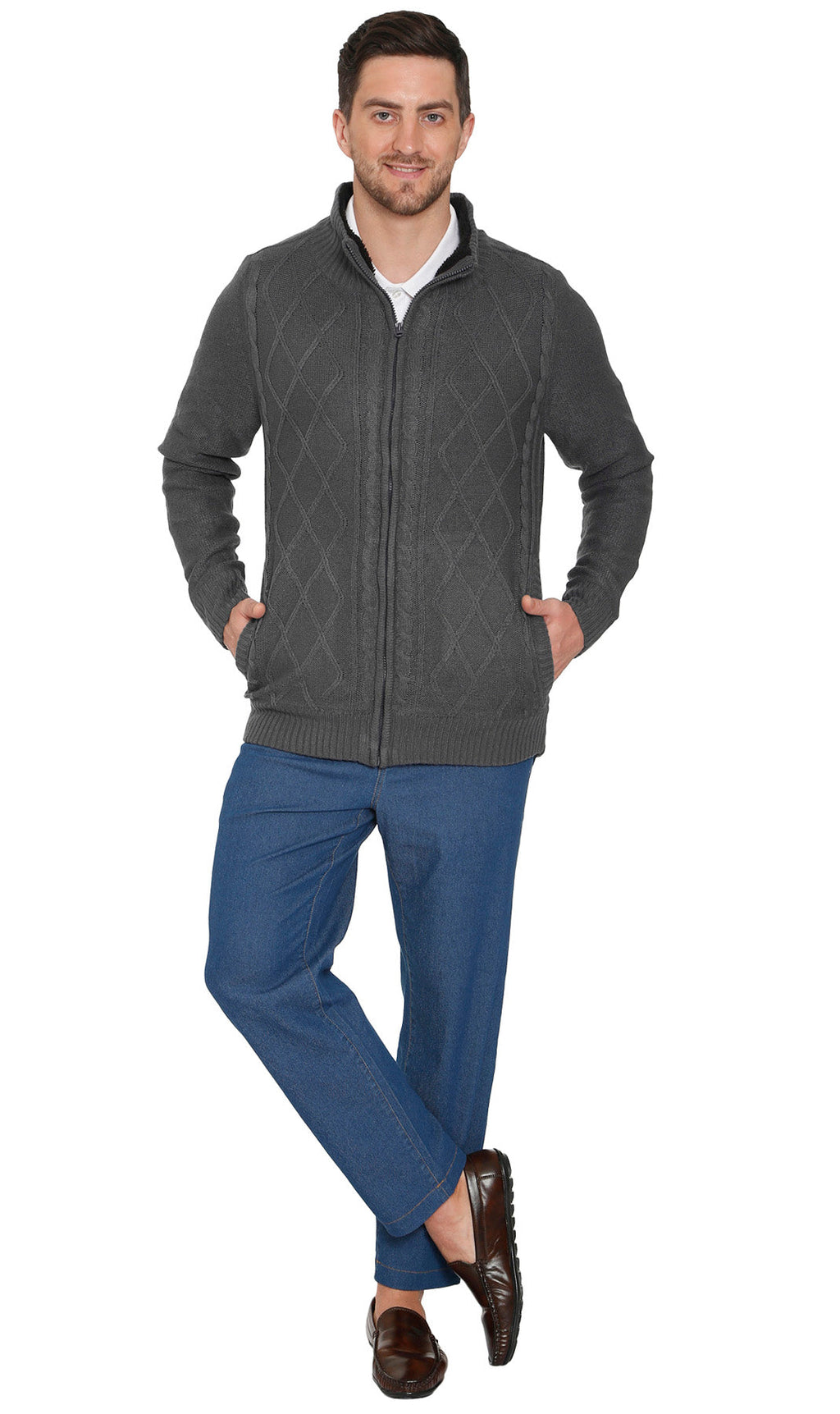 Mens Fleece Lined Sweater