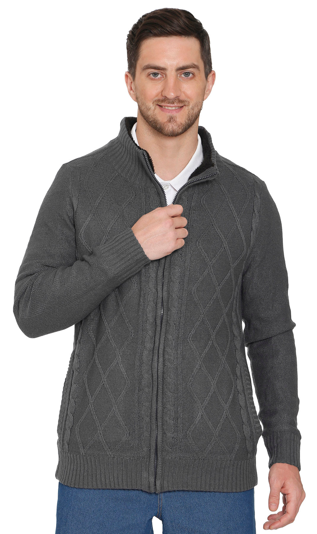 Mens Fleece Lined Sweater