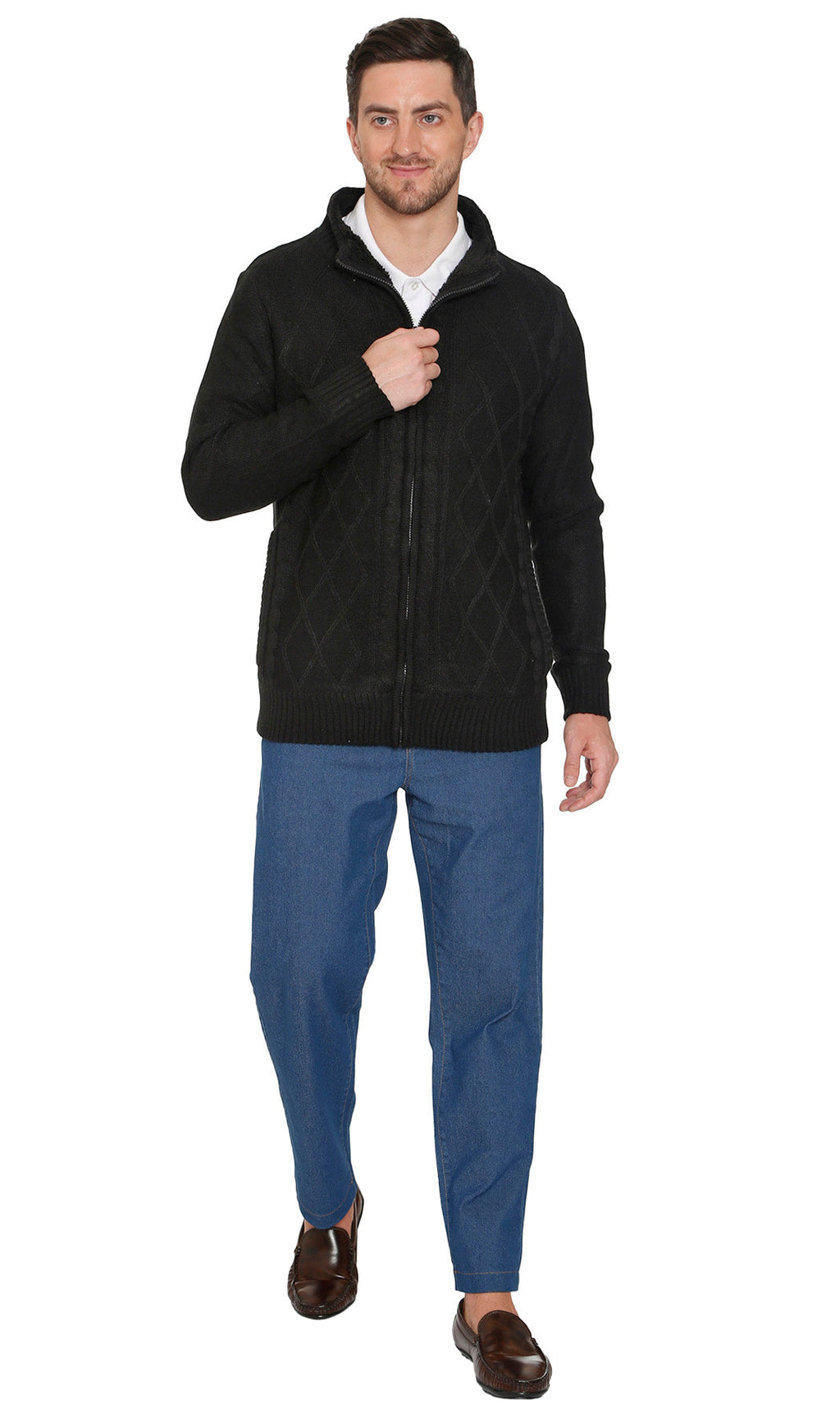 Mens Fleece Lined Sweater