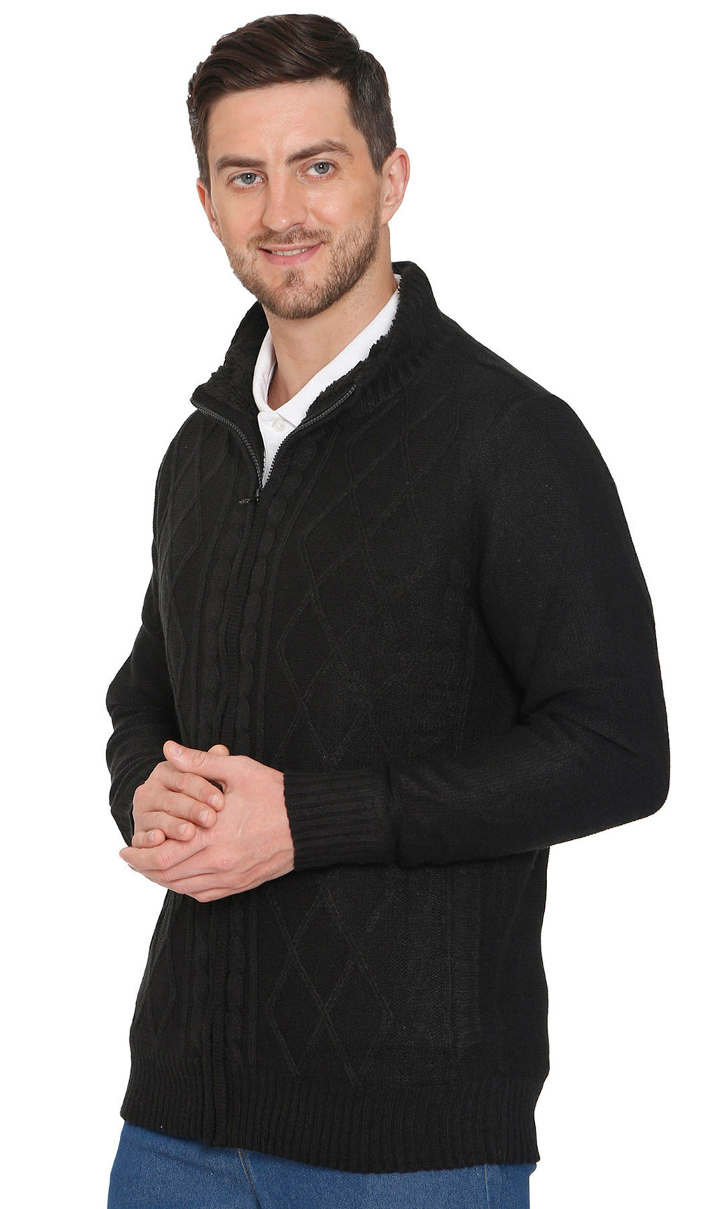 Mens Fleece Lined Sweater