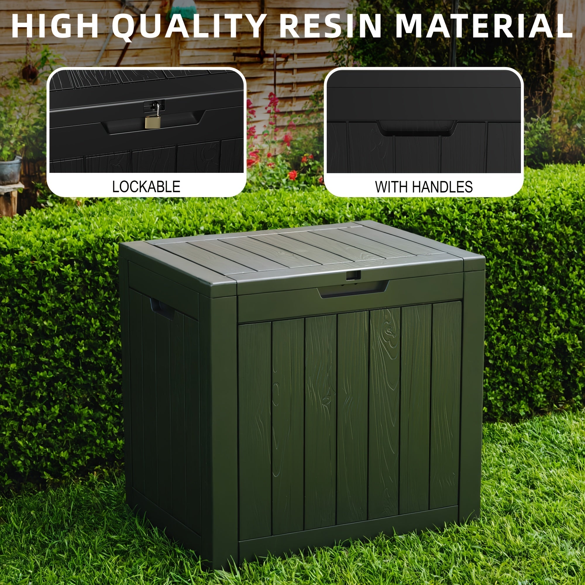 35 Gallon Outdoor Resin Storage Box