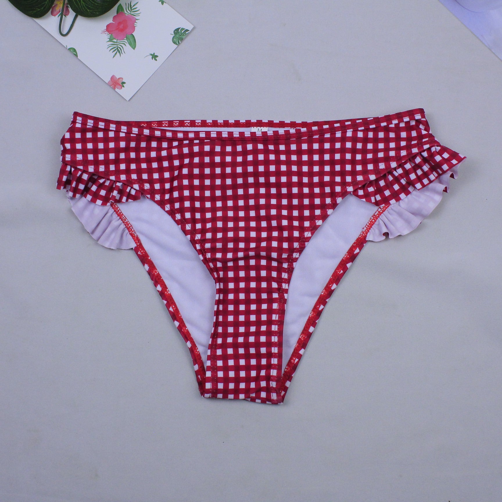 Sexy Plaid Bikini – Red & Green Plaid Women's Bathing Suit