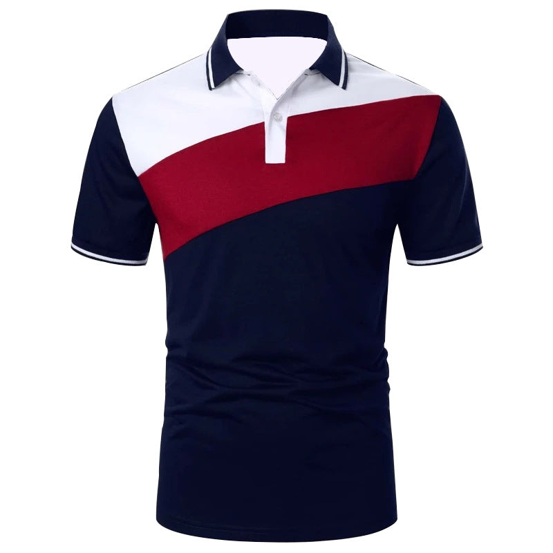 Men's Patchwork Modern Polo Shirts