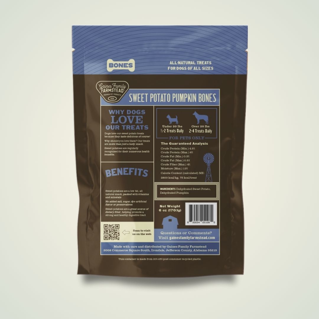 Sweet Potato & Pumpkin Bones