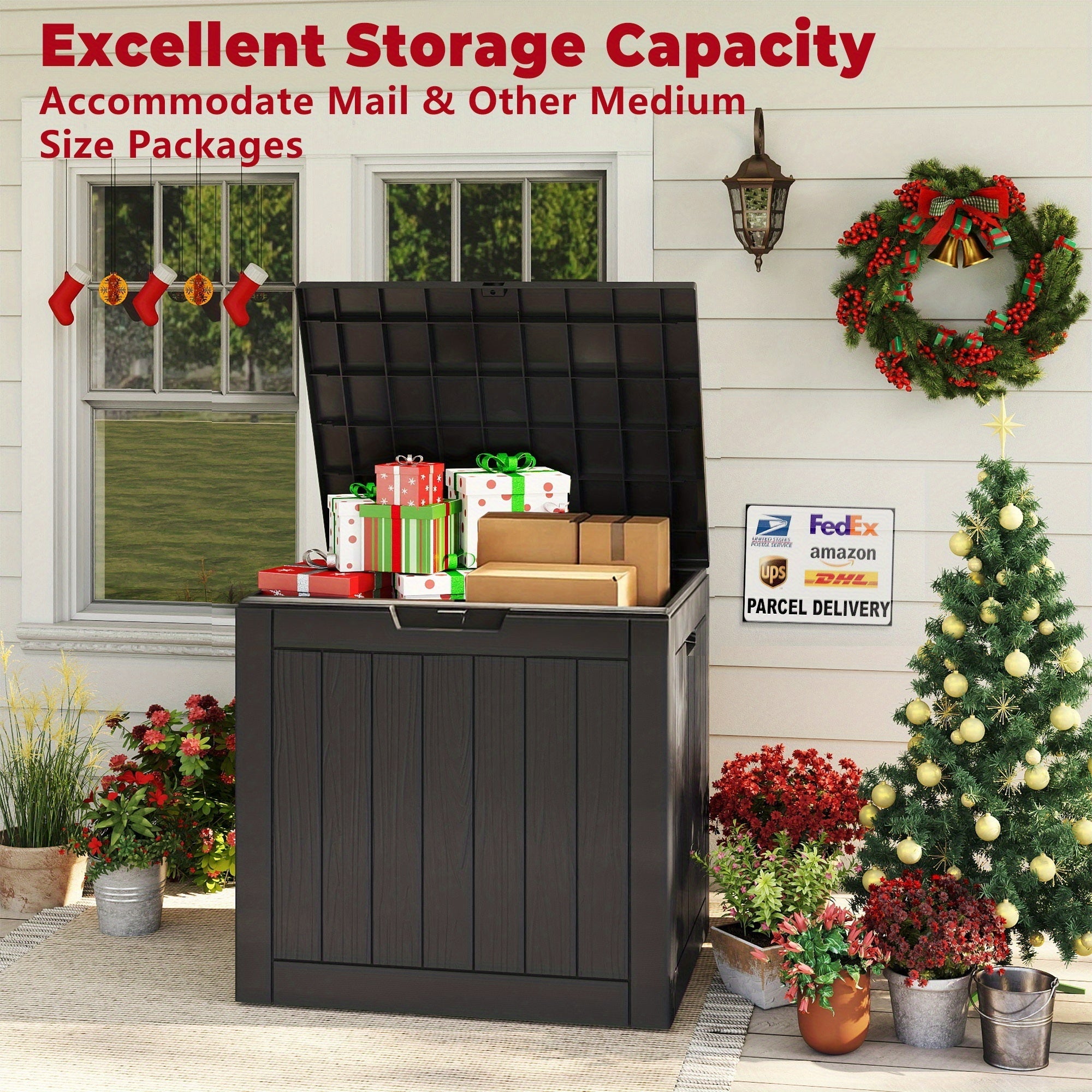 35 Gallon Outdoor Resin Storage Box