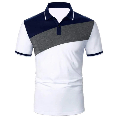 Herren-Patchwork-Modern-Poloshirts