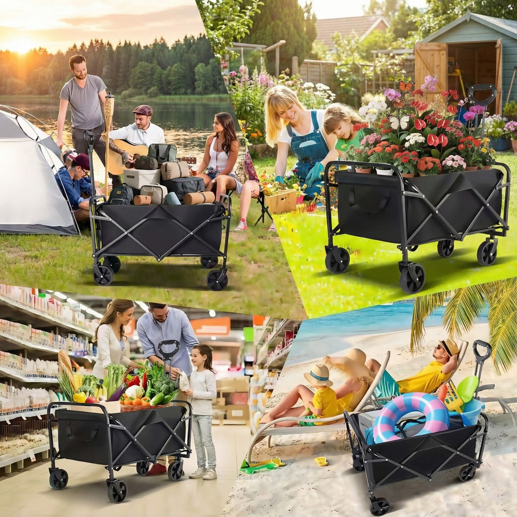 Heavy Duty Folding Garden  Utility Cart