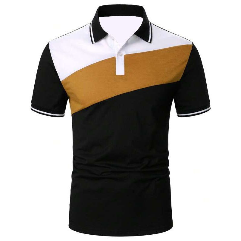 Men's Patchwork Modern Polo Shirts