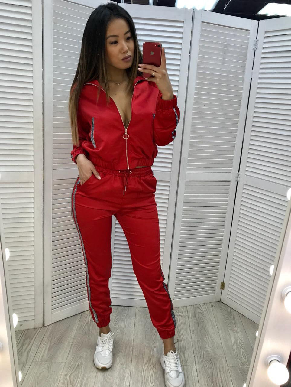 Fleece Sweater & Straight-Leg Pants Set