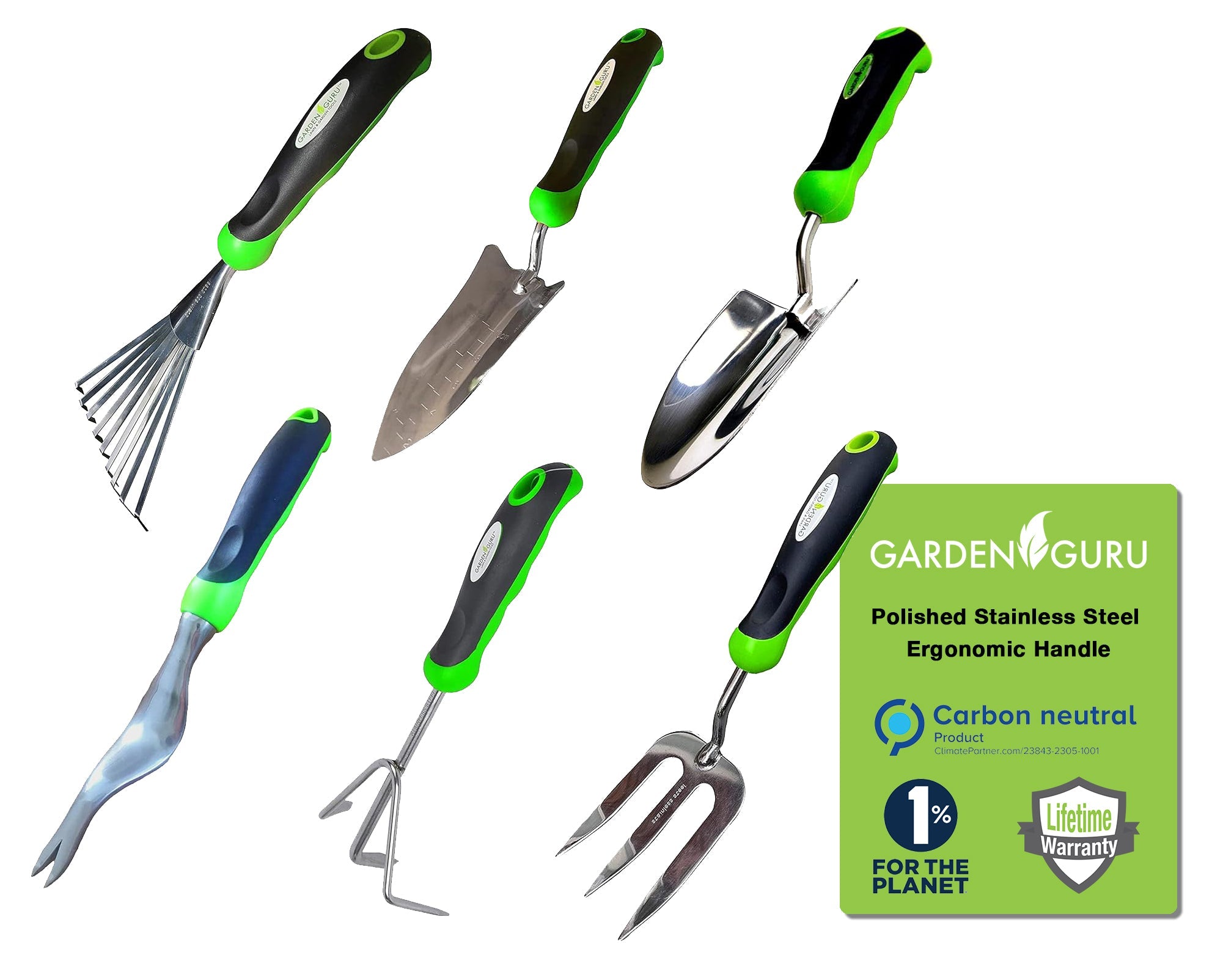 Stainless Steel 6pc Gardening Tool Set