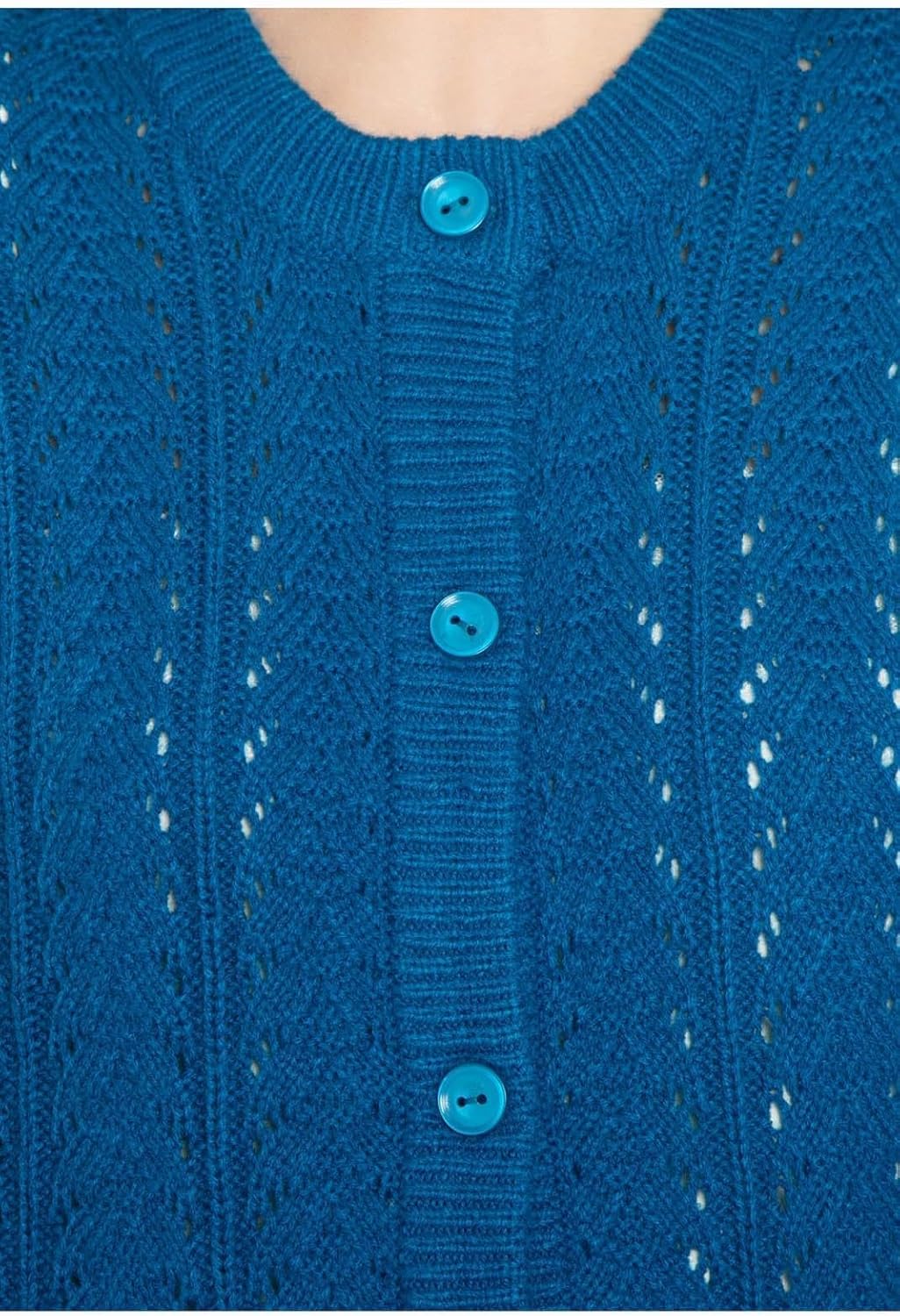 Women's Button Front Crochet Cardigan