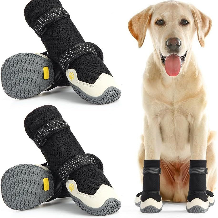 Soft-soled No Heel Slippage Dog Shoes