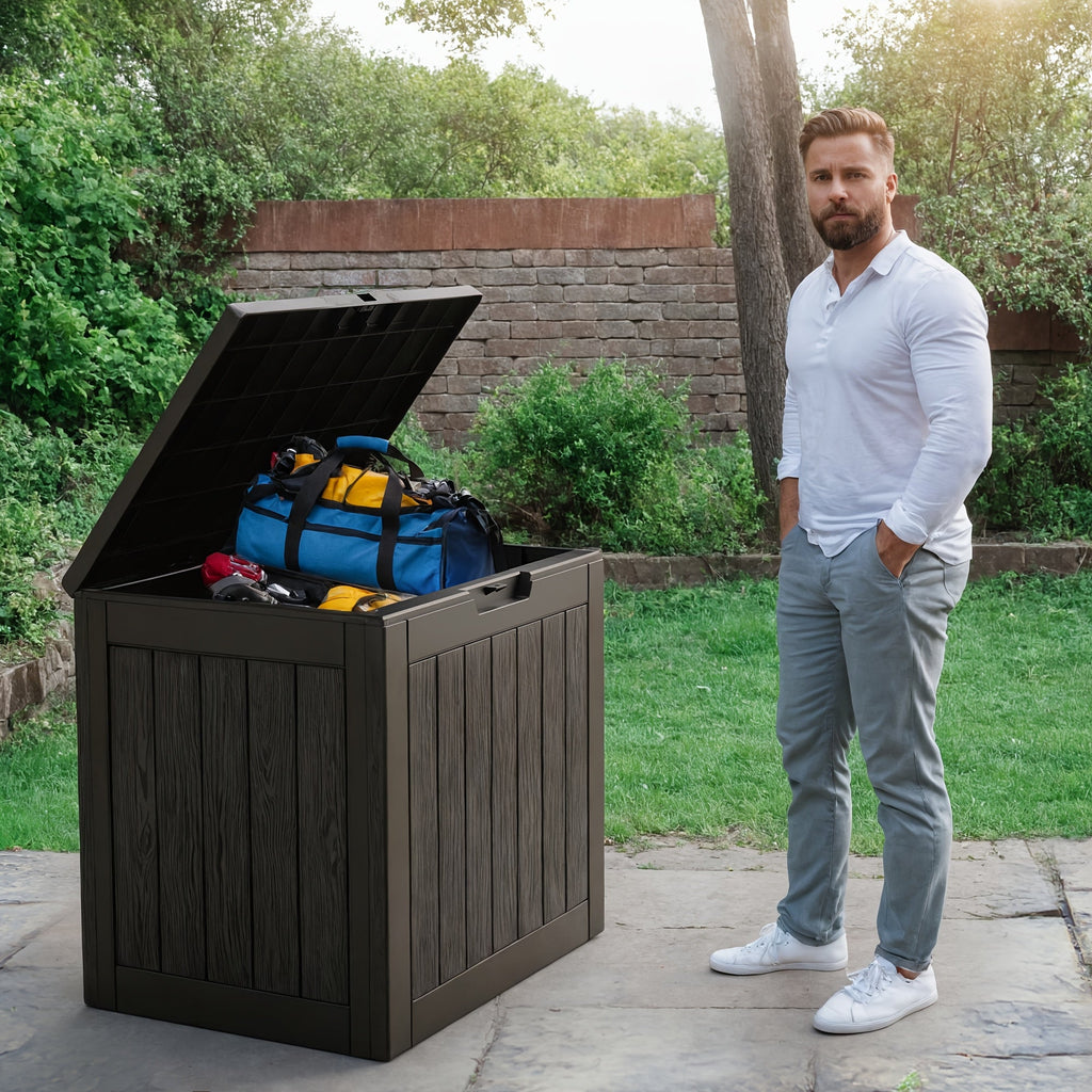 35 Gallon Outdoor Resin Storage Box