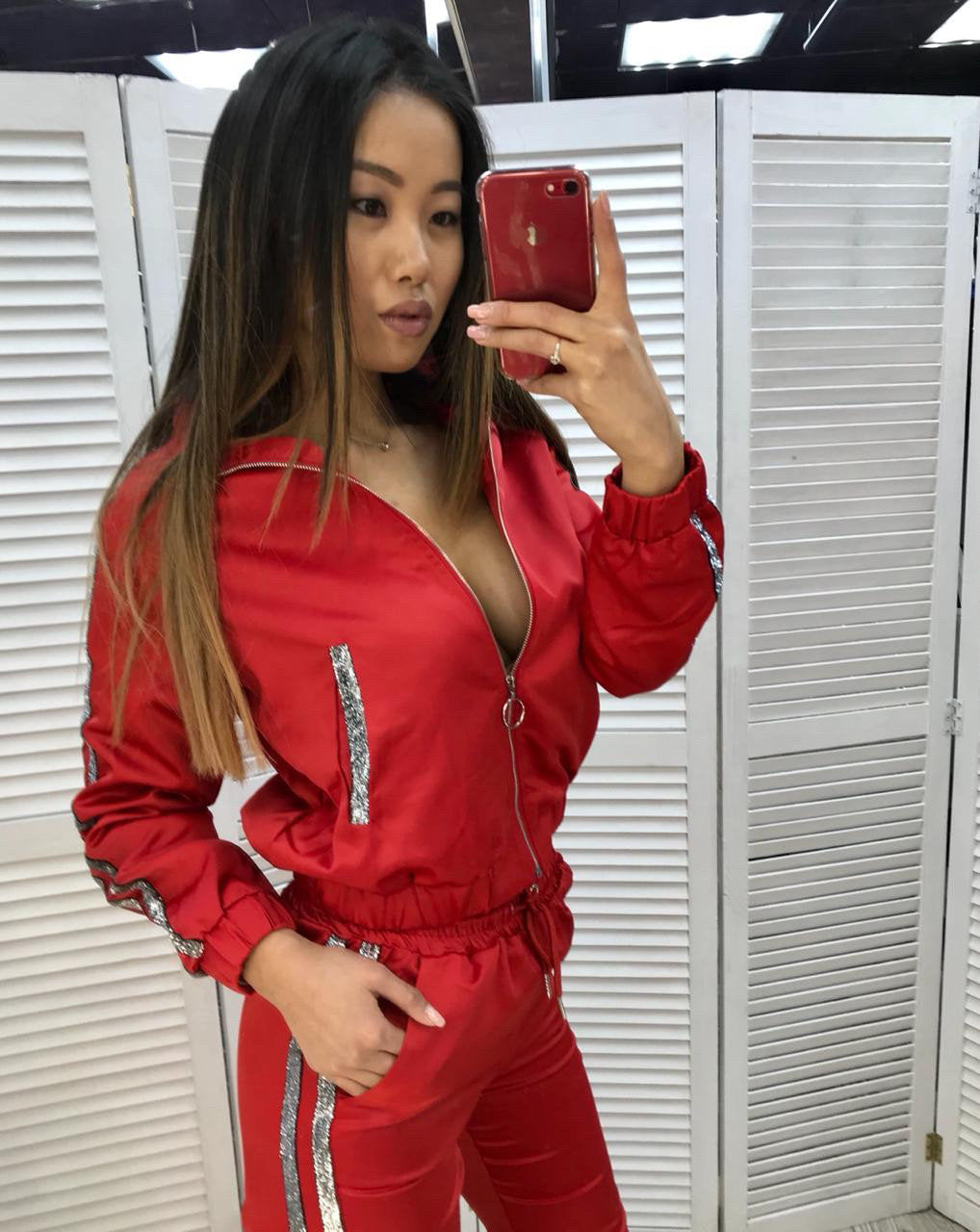 Fleece Sweater & Straight-Leg Pants Set