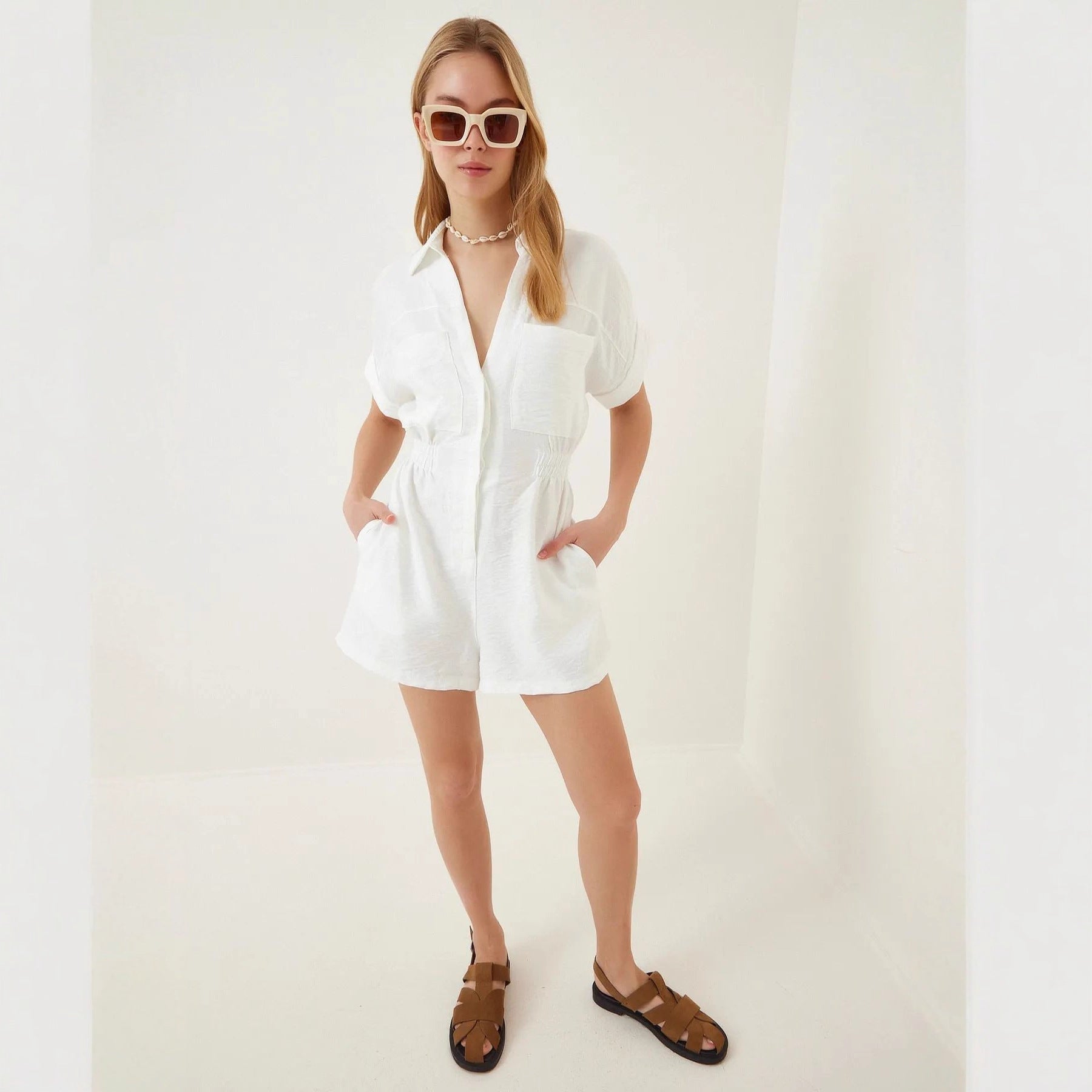 Cotton Linen Jumpsuit
