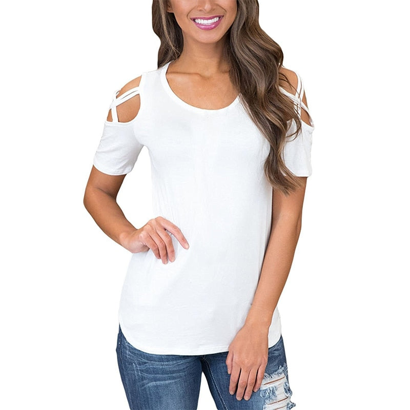 Women Casual Off the Shoulder Top