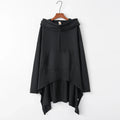 Women's Oversized Solid Hoodie — Loose Fit, Pockets, Autumn/Winter