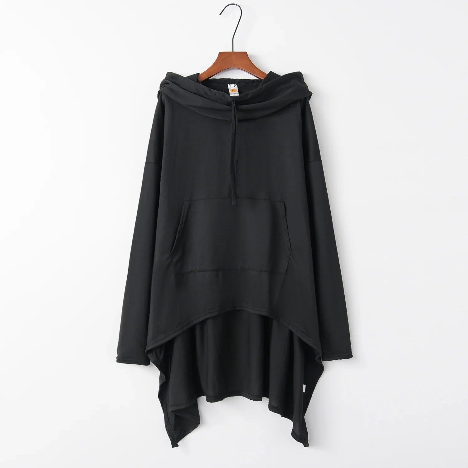 Women's Oversized Solid Hoodie — Loose Fit, Pockets, Autumn/Winter