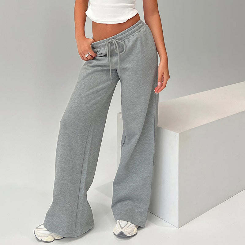 Women Casual Loose Drawstring Trousers