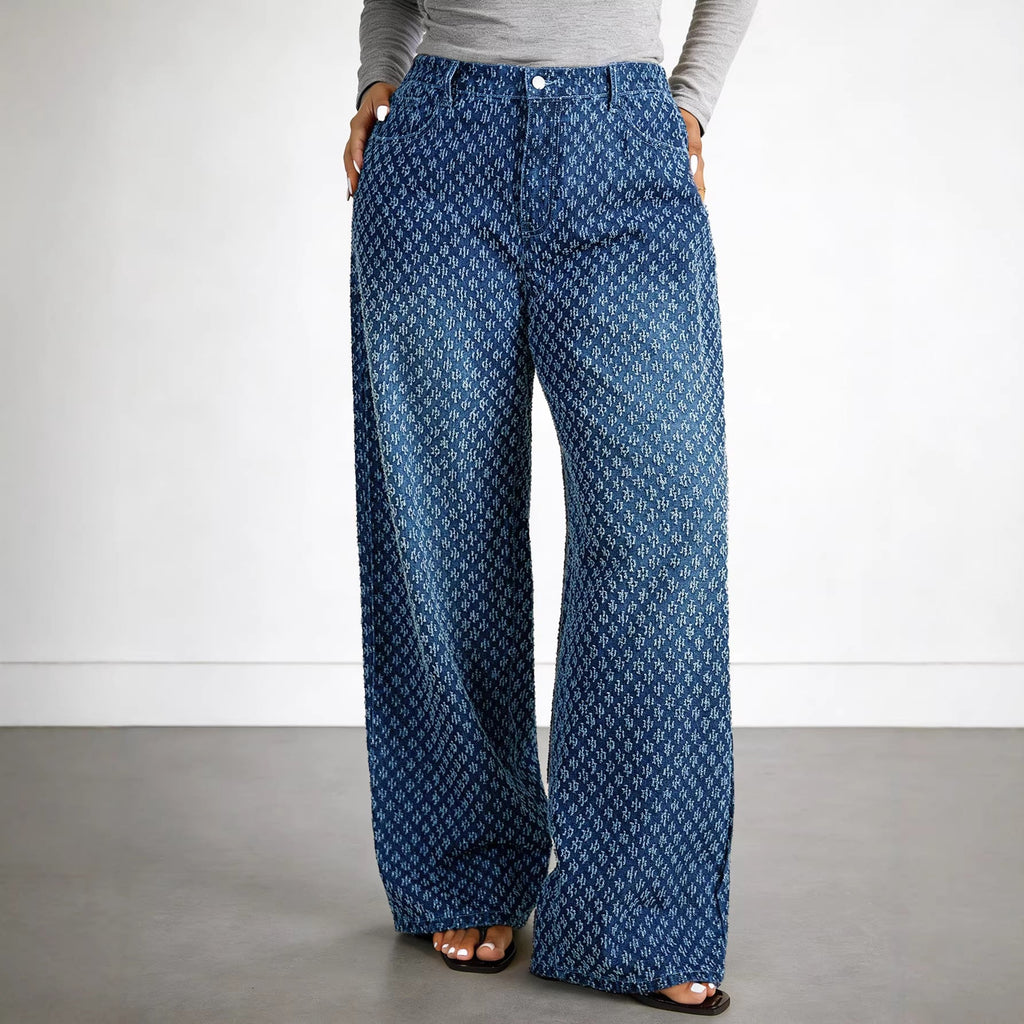 High Rise Straight Leg Jeans | Plus Size Denim