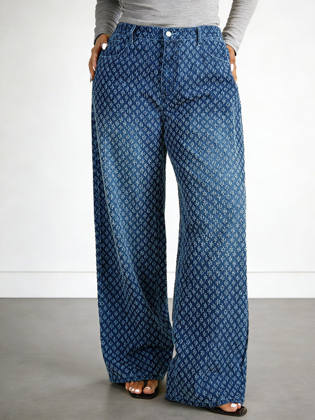 High Rise Straight Leg Jeans | Plus Size Denim