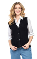 Womens Button Front Sweater Vest