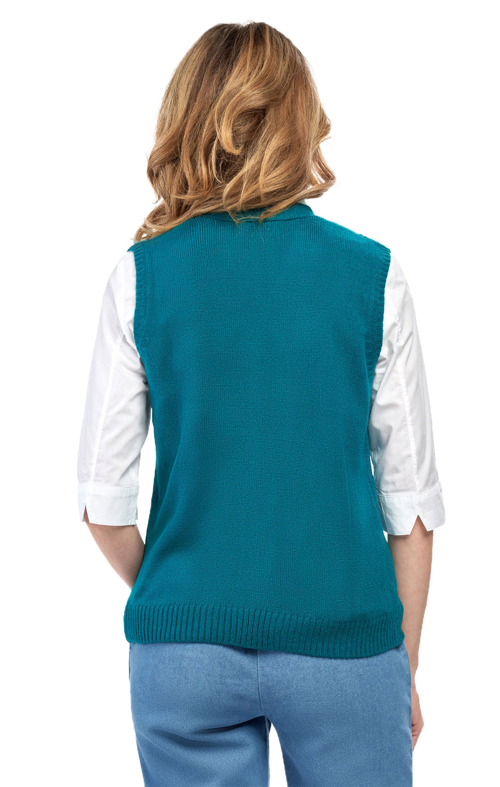 Womens Button Front Sweater Vest