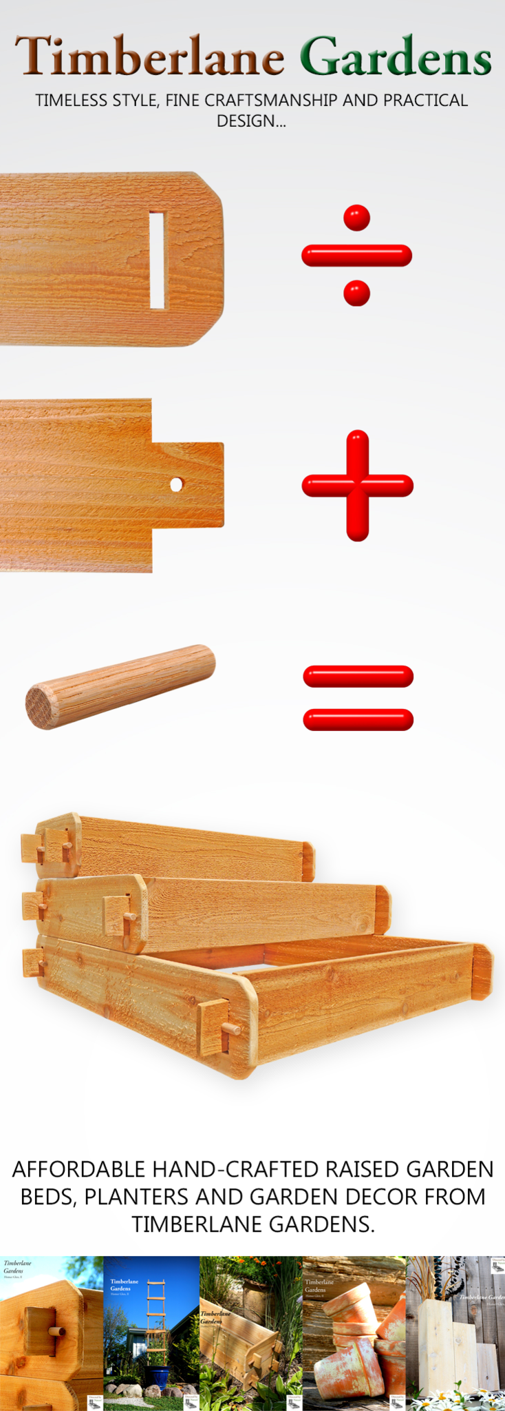 Timberlane Raised Garden Bed Kit 3 Tiered