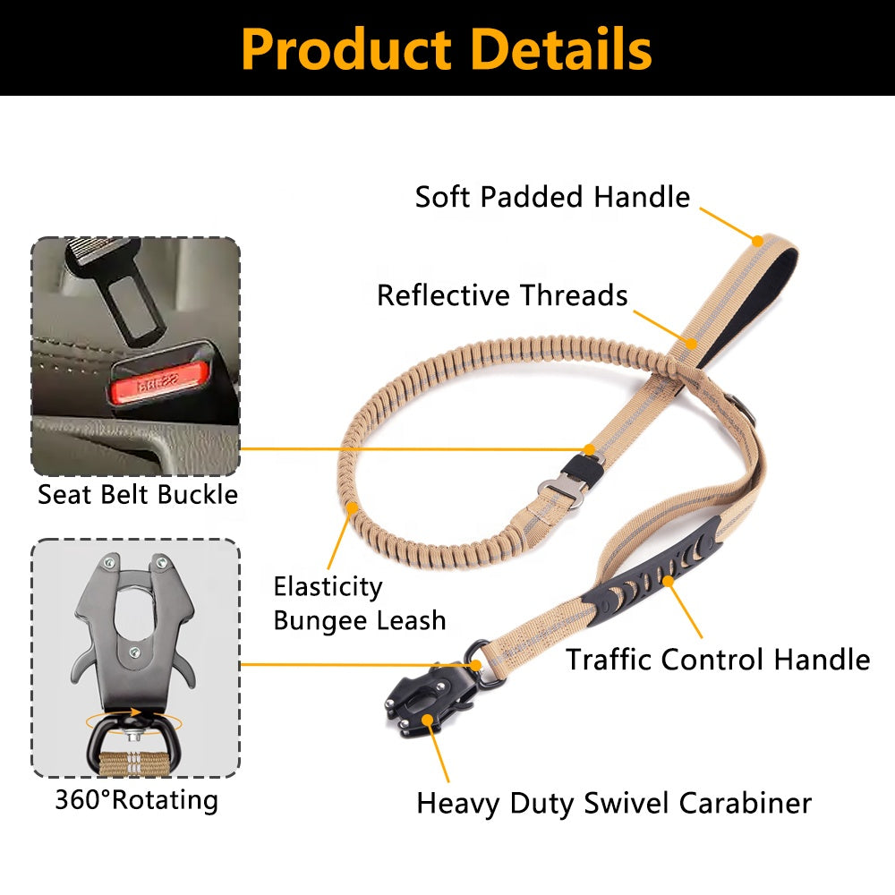 Heavy Duty Quick-Release Bungee Leash