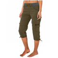 Women's A-Line Loose Wide-Leg Cropped Pants – Adjustable Mid-Rise Cotton