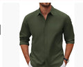 Men's Long-Sleeve Lapel Shirt – American Retro Loose Fit Cardigan