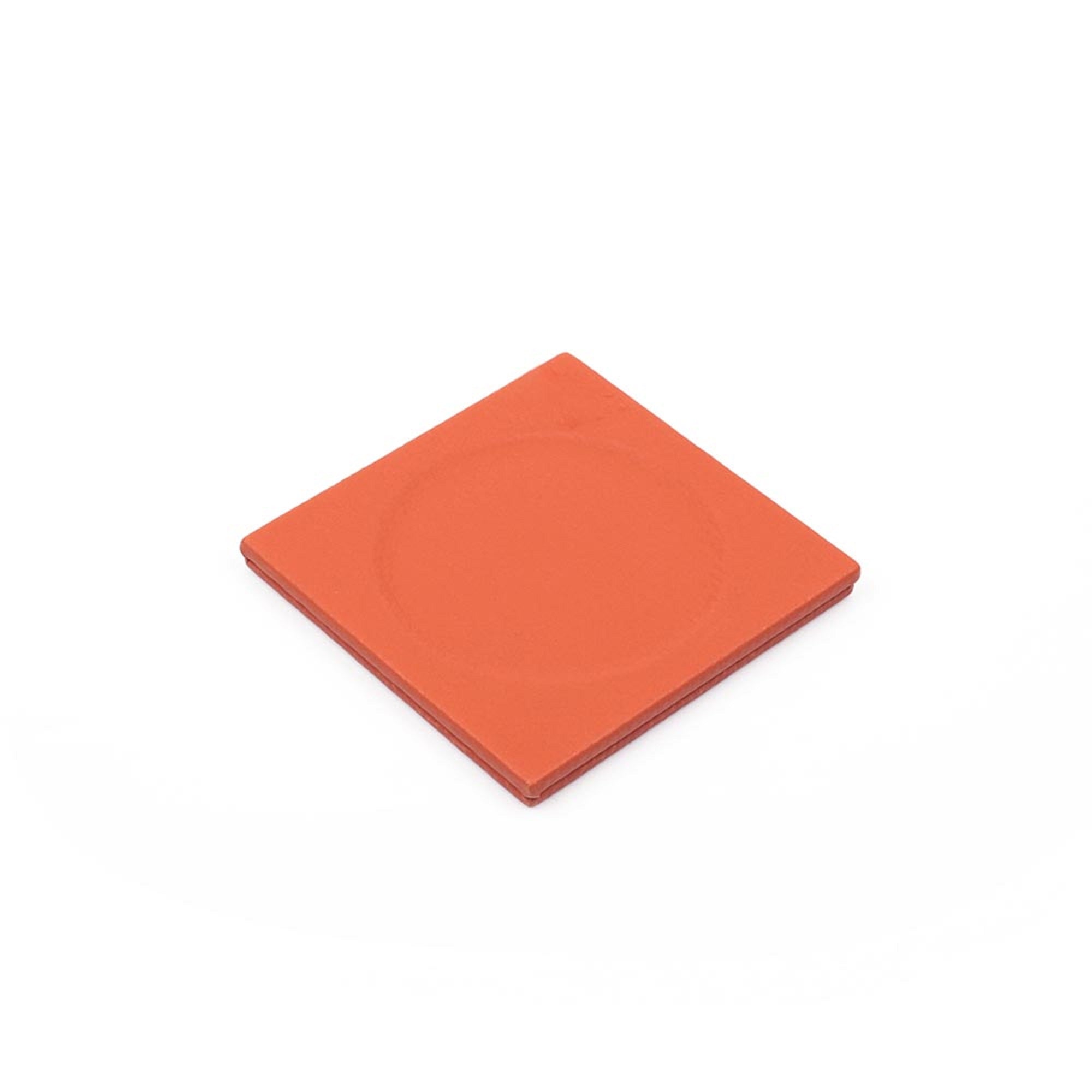 MOOG Leather Desk Set-4 Accessories- Orange - 4 PCS .