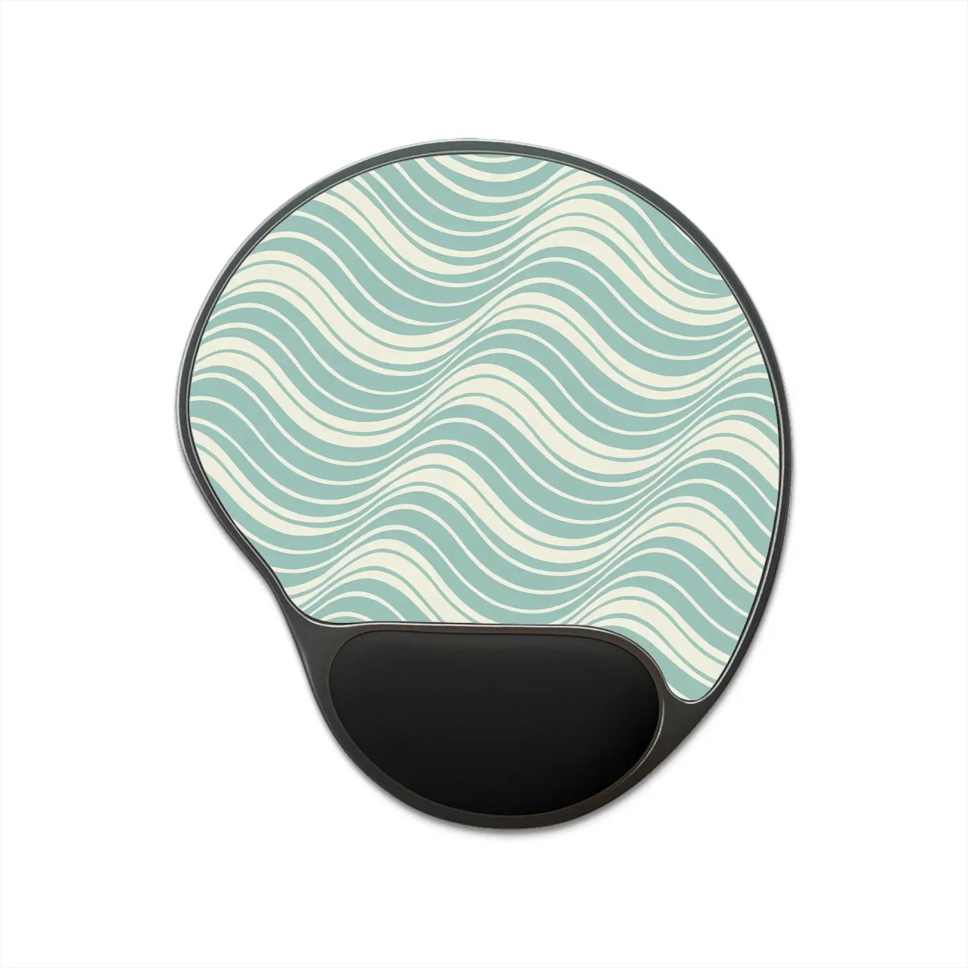Wave Pattern Mouse Pad with Wrist Rest