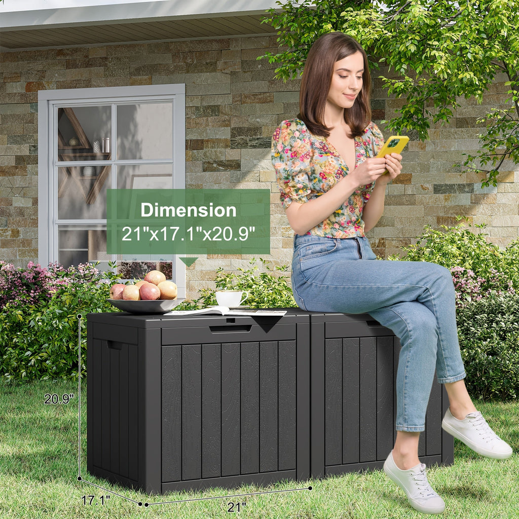 35 Gallon Outdoor Resin Storage Box
