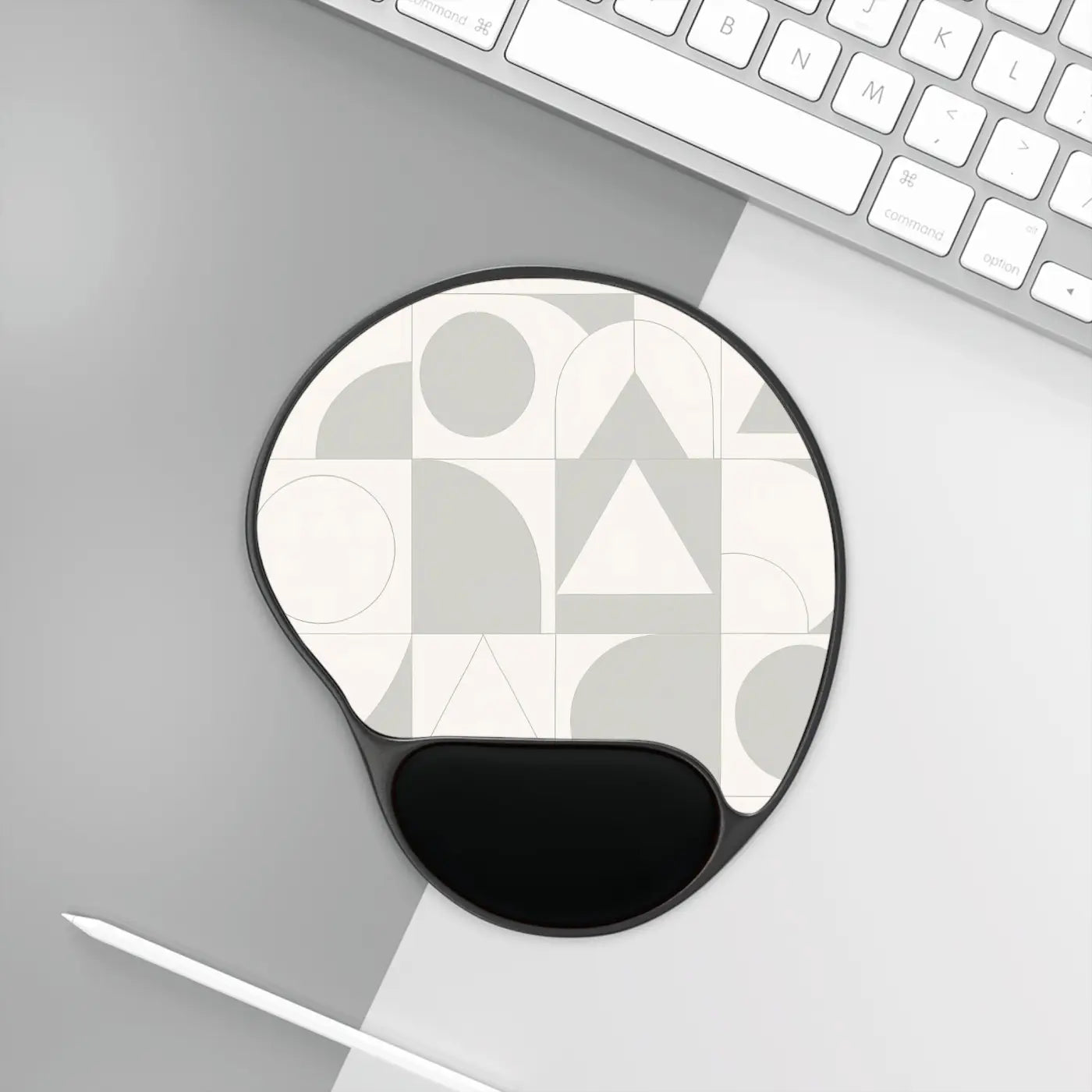 Premium Geometric Mouse Pad - Memory Foam Wrist Rest - DipaliZ