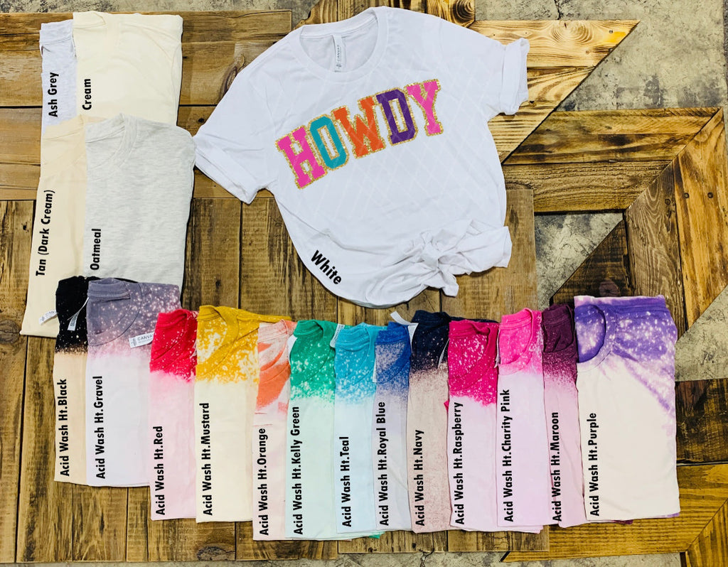 Howdy Shirt w/ Glitter Print