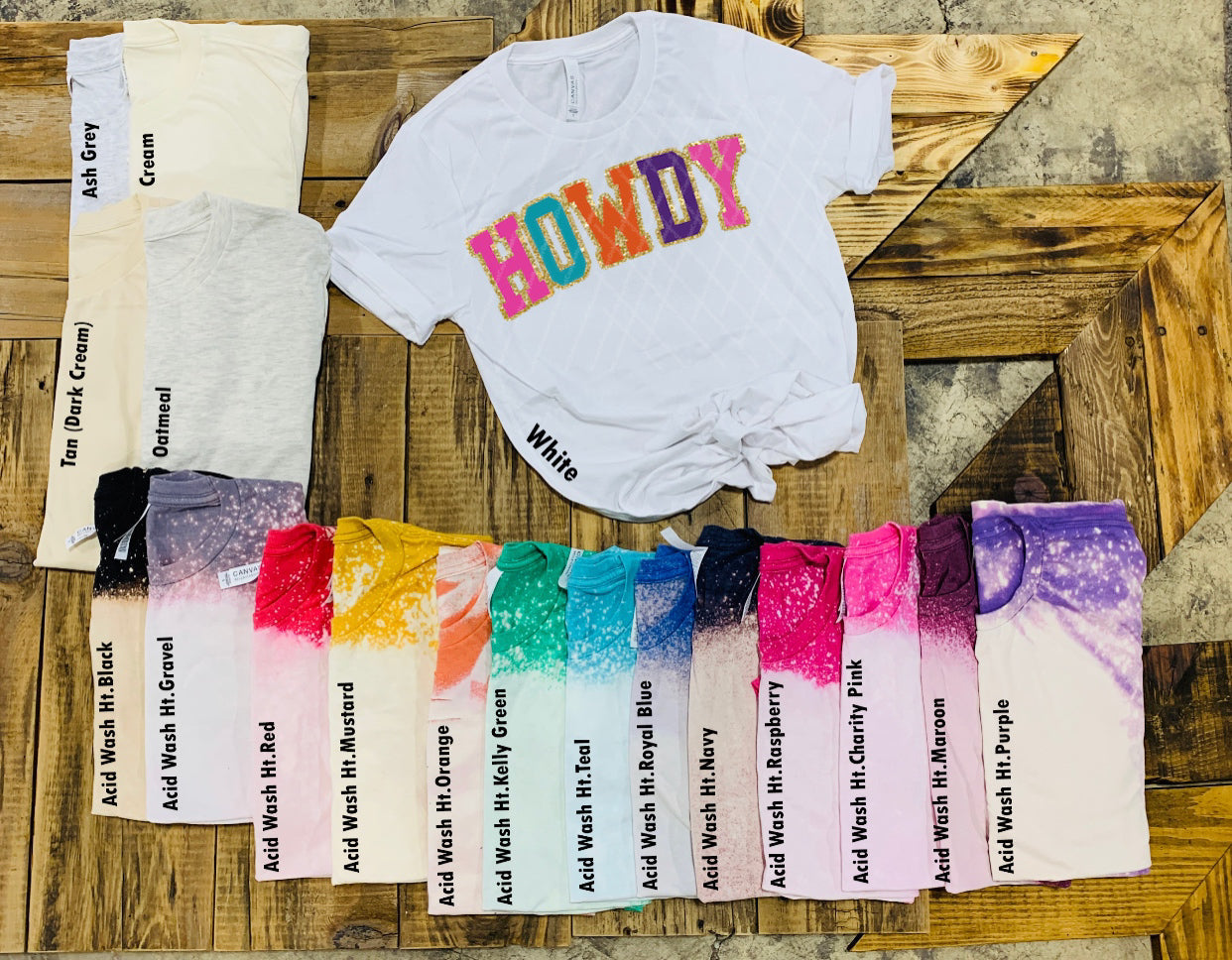 Howdy Shirt w/ Glitter Print