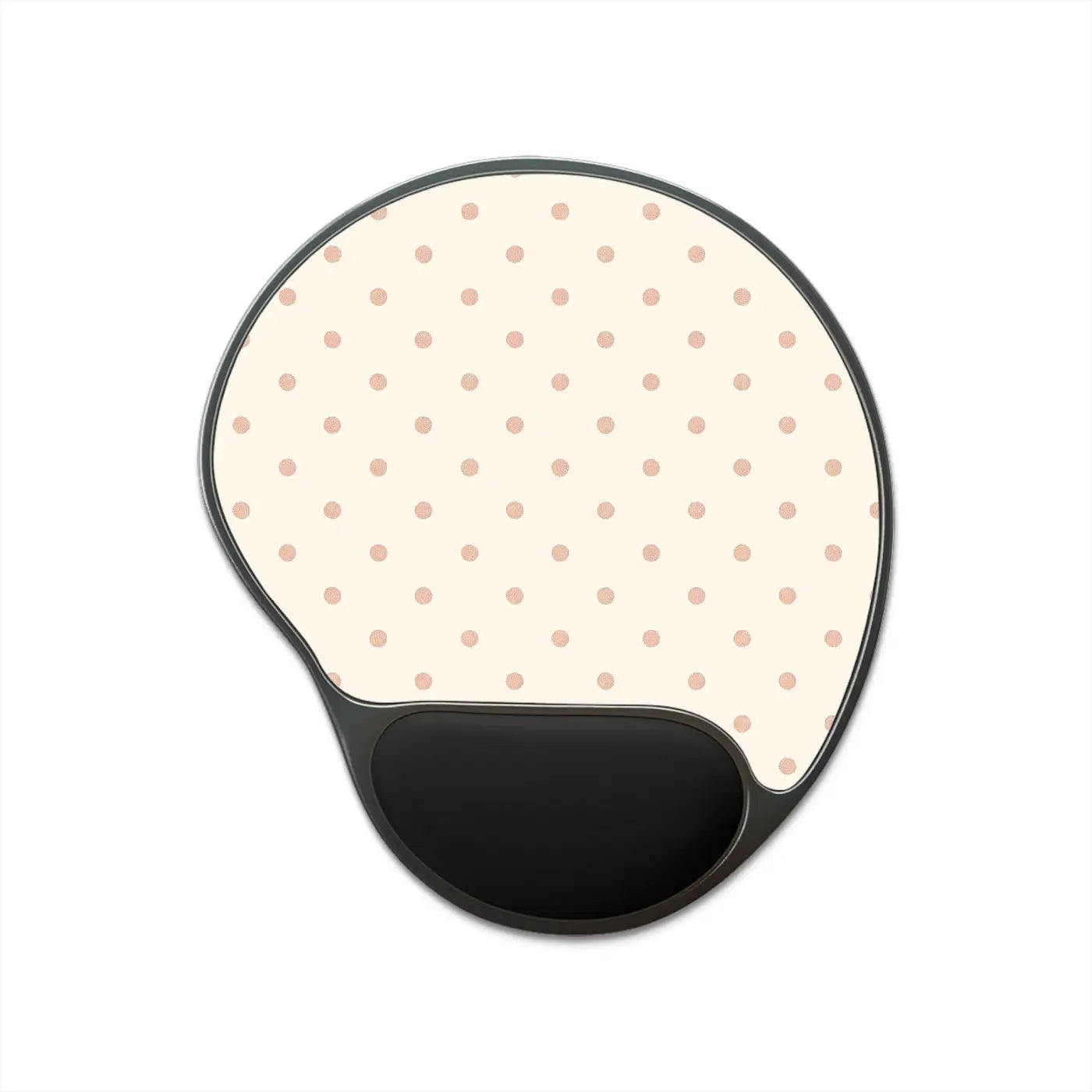 Premium Polka Dot Mouse Pad - Ergonomic Wrist Rest -